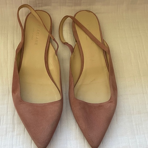 Everlane Shoes - EVERLANE Made In Italy Pointed Slingback Flats in Dusty Rose
